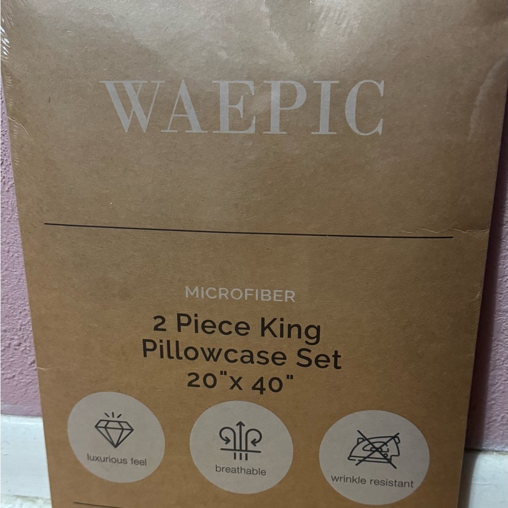 Microfiber Pillowcase Set - Beige
